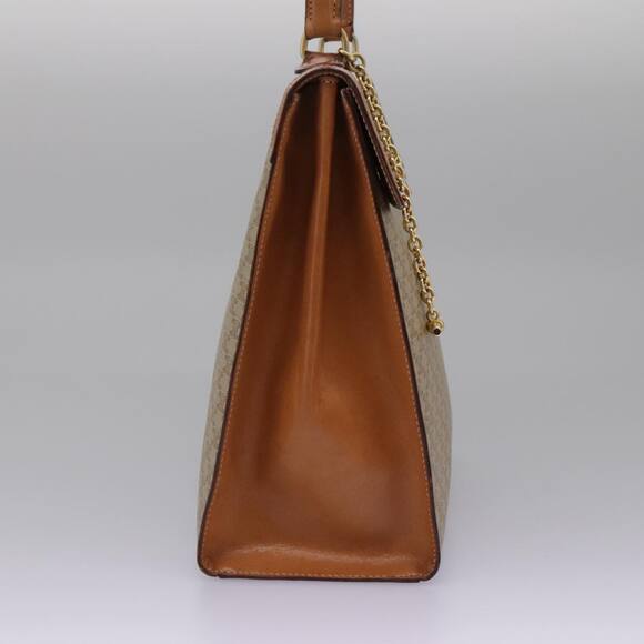 CELINE Macadam Canvas Hand Bag Beige Gold - Picture 5 of 13